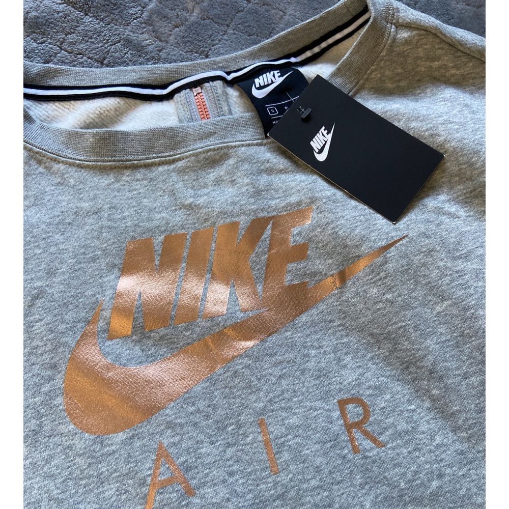 Nike Gray Cropped Sweater